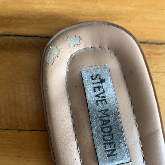 Steve Madden Tan Braided Slide Sandals - Picture 4 of 4